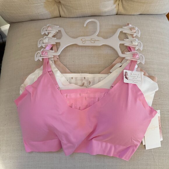 NWT Jessica Simpson 3 pack lounge bras - Size M - Picture 1 of 6